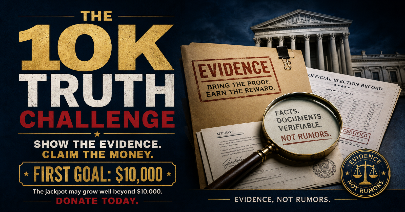10K Truth Challenge feature image for The Evidence Matters