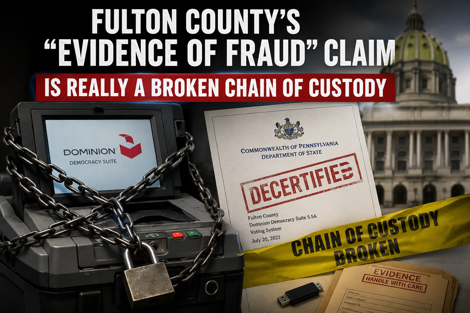 Fulton County voting machines and the broken chain of custody